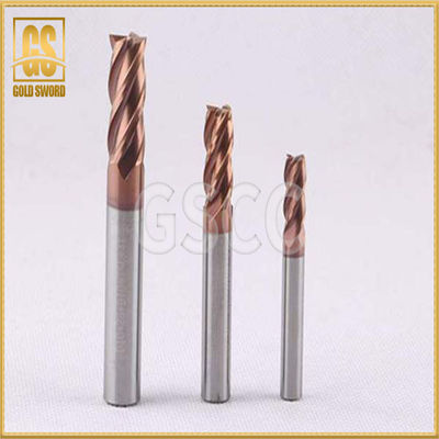 Extremidade desigual Mills Ceramic Milling Cutter do carboneto do elevado desempenho da hélice de 4 flautas